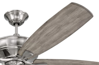 ##Antique Hardware## 60" Santori in Brushed Polished Nickel w/ Coffee Blades