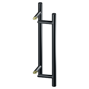 24 Inch Stainless Steel Back-To-Back Round Offset Pulls (Several Finishes Available)