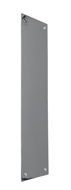 12 Inch Overall Traditional Solid Brass Push Plate (Several Finishes Available)