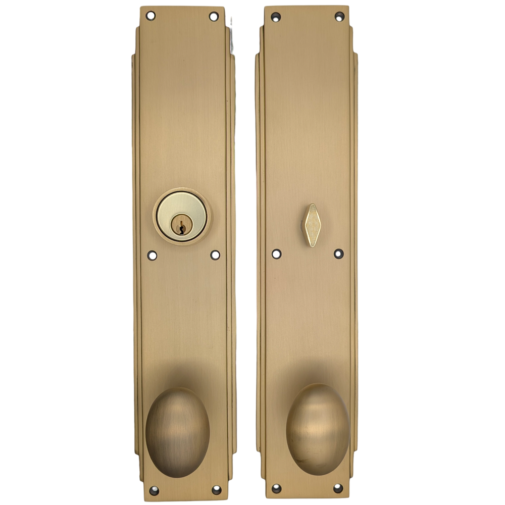 ##Antique Hardware## Skyscraper Single Door Entryway Set (Several Knob & Finish Options Available)