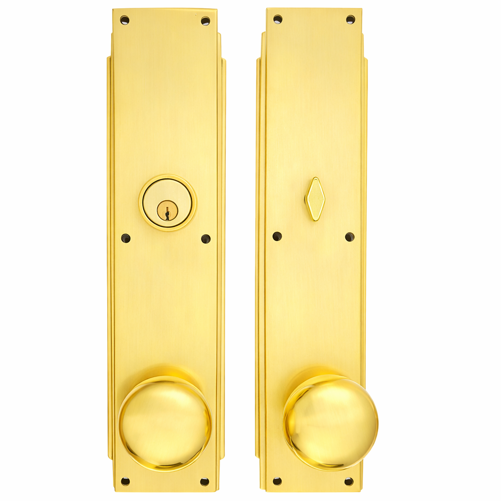 ##Antique Hardware## Skyscraper Single Door Entryway Set (Several Knob & Finish Options Available)