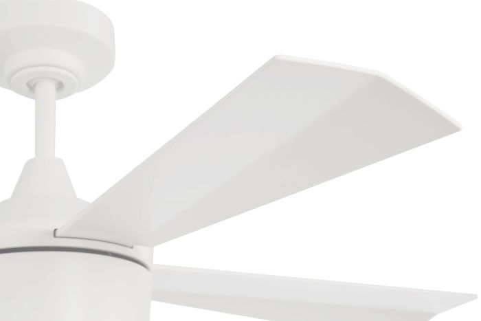 Antique Hardware 42" Theo,White Finish, White Blades, Light Kit Inlcuded (Optional) Ceiling Fan