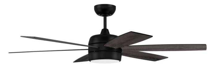 ##Antique Hardware## 52" Trevor in Flat Black  w/ Flat Black/Greywood Blades