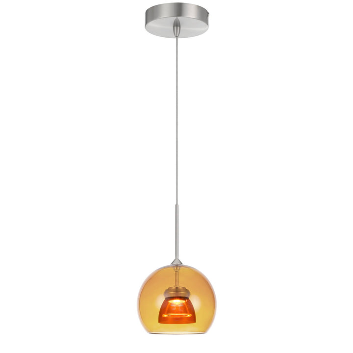 ##Antique Hardware## INTEGRATED DIMMABLE LED GLASS MINI PENDANT LIGHT. 6W, 450 LUMEN, 3000K