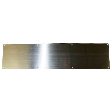 Open Box Sale Item 6 Inch x 34 Inch Stainless Steel Kick Plate (Brushed Nickel Finish)