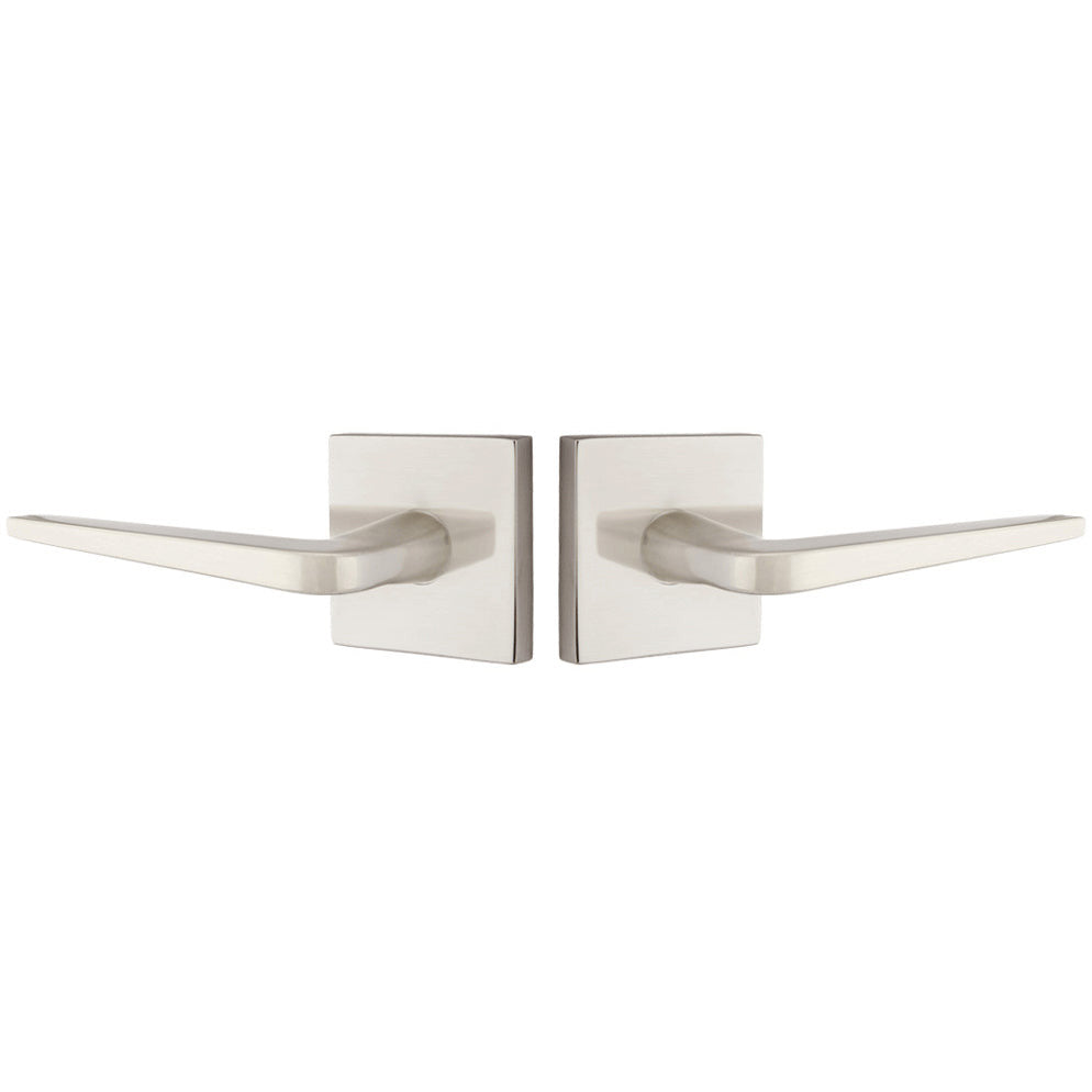 ##Antique Hardware## Emtek Solid Brass Athena Lever With Square Rosette (Several Finish Options)