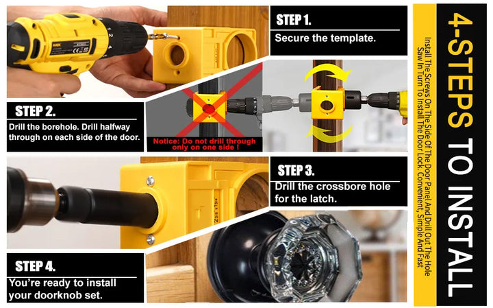 ##Antique Hardware## Door Lock Installation Kit