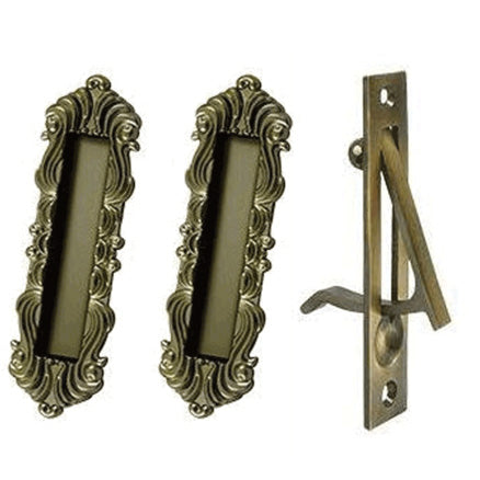 Victorian Style Single Pocket Passage Style Door Set (Several Finishes Available)