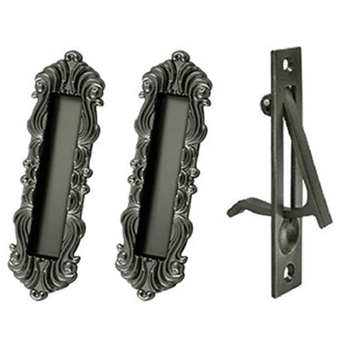 Victorian Style Heavy Duty Single Pocket Passage Style Door Set (Several Finishes Available)