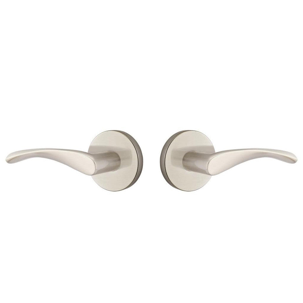 ##Antique Hardware## Emtek Solid Brass Triton Lever With Disk Rosette (Several Finish Options)