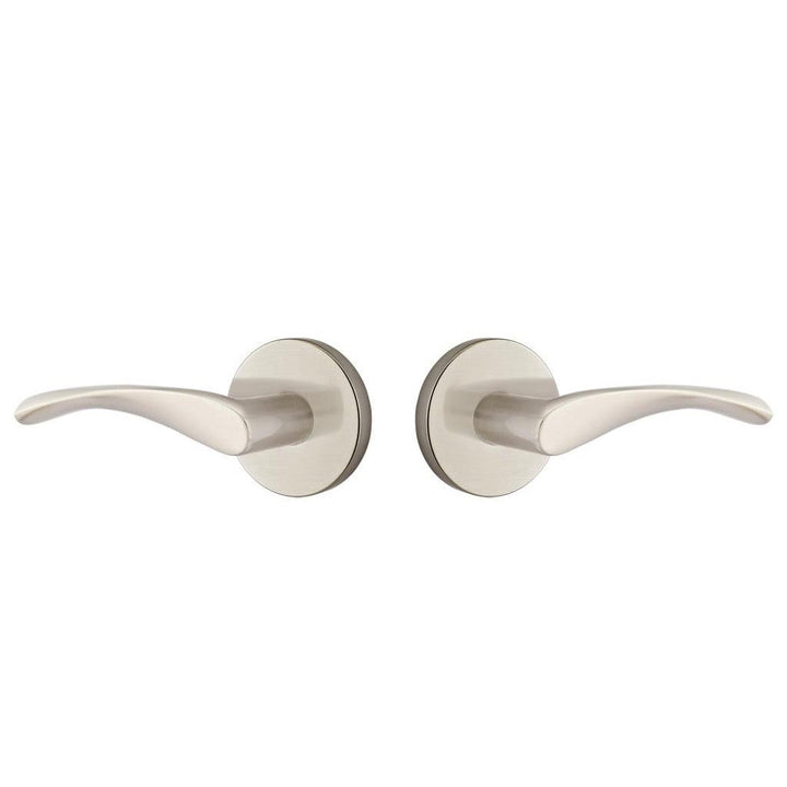 ##Antique Hardware## Emtek Solid Brass Triton Lever With Disk Rosette (Several Finish Options)