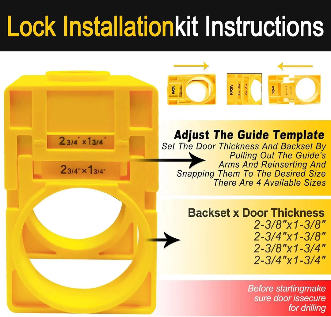 ##Antique Hardware## Door Lock Installation Kit
