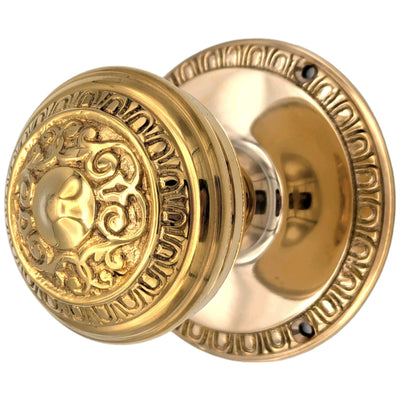 ##Antique Hardware## Egg & Dart Rosette Door Set with Egg & Dart Door Knobs (Several Finishes Available)