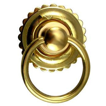 Antique Hardware 1 3/4 Inch Solid Brass Eastlake Style Ring Pull Handle RING PULL