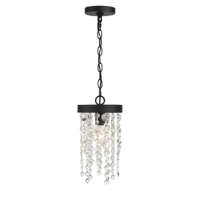 ##Antique Hardware## Winham 1 Light Black Forged Mini Pendant