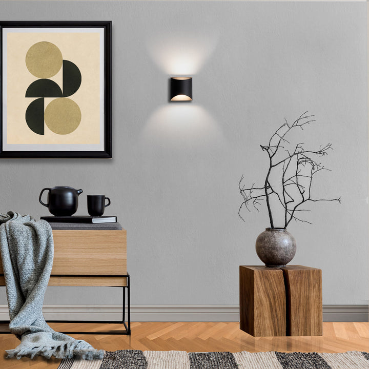 ##Antique Hardware## Duet LED Wall Sconce