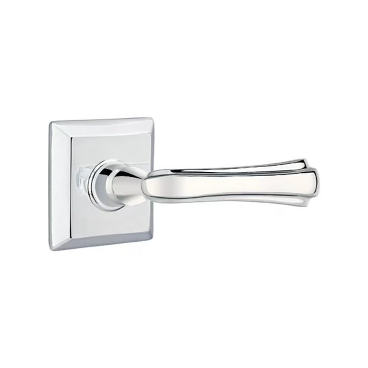 Emtek Solid Brass Wembley Lever With Quincy Rosette (Several Finishes Available)