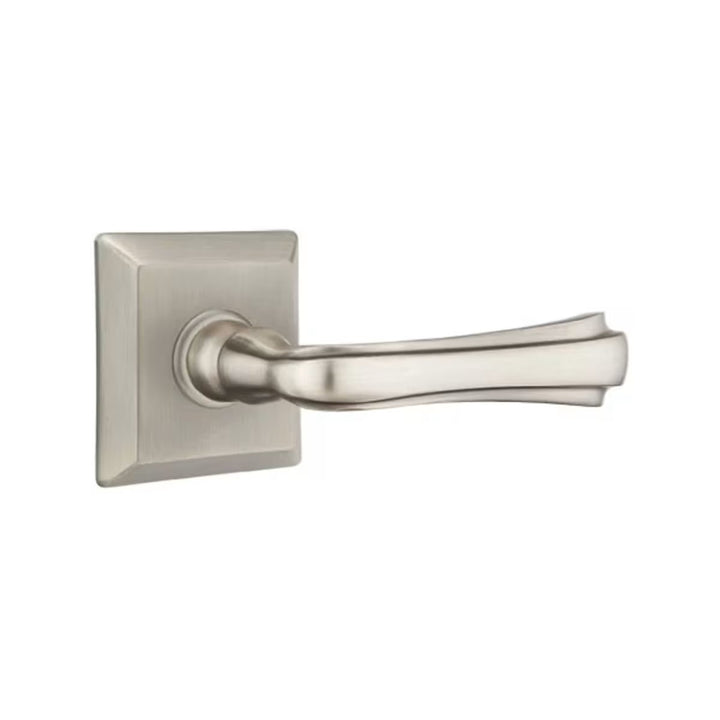 Emtek Solid Brass Wembley Lever With Quincy Rosette (Several Finishes Available)