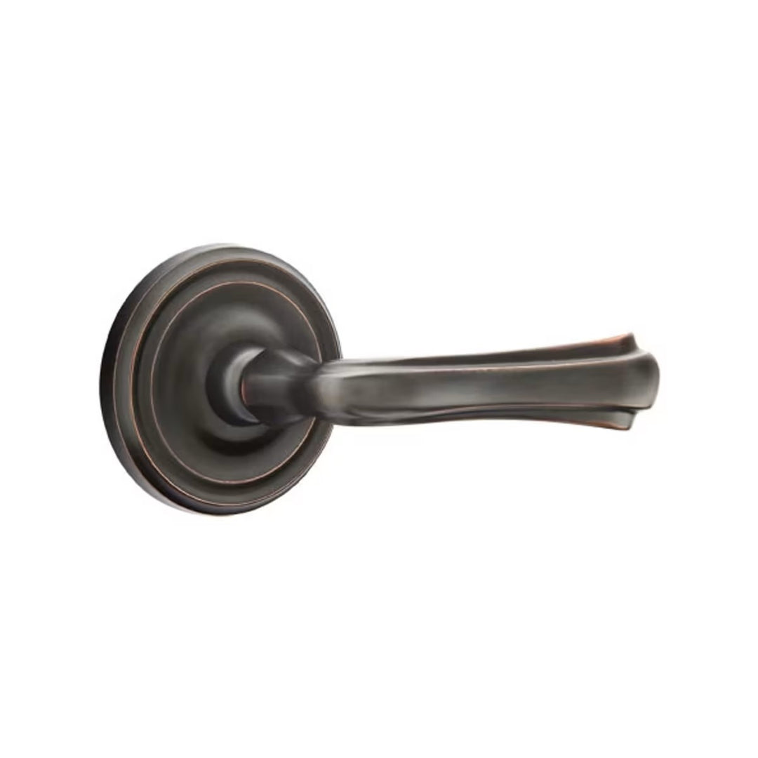 Emtek Solid Brass Wembley Lever With Regular Rosette (Several Finishes Available)