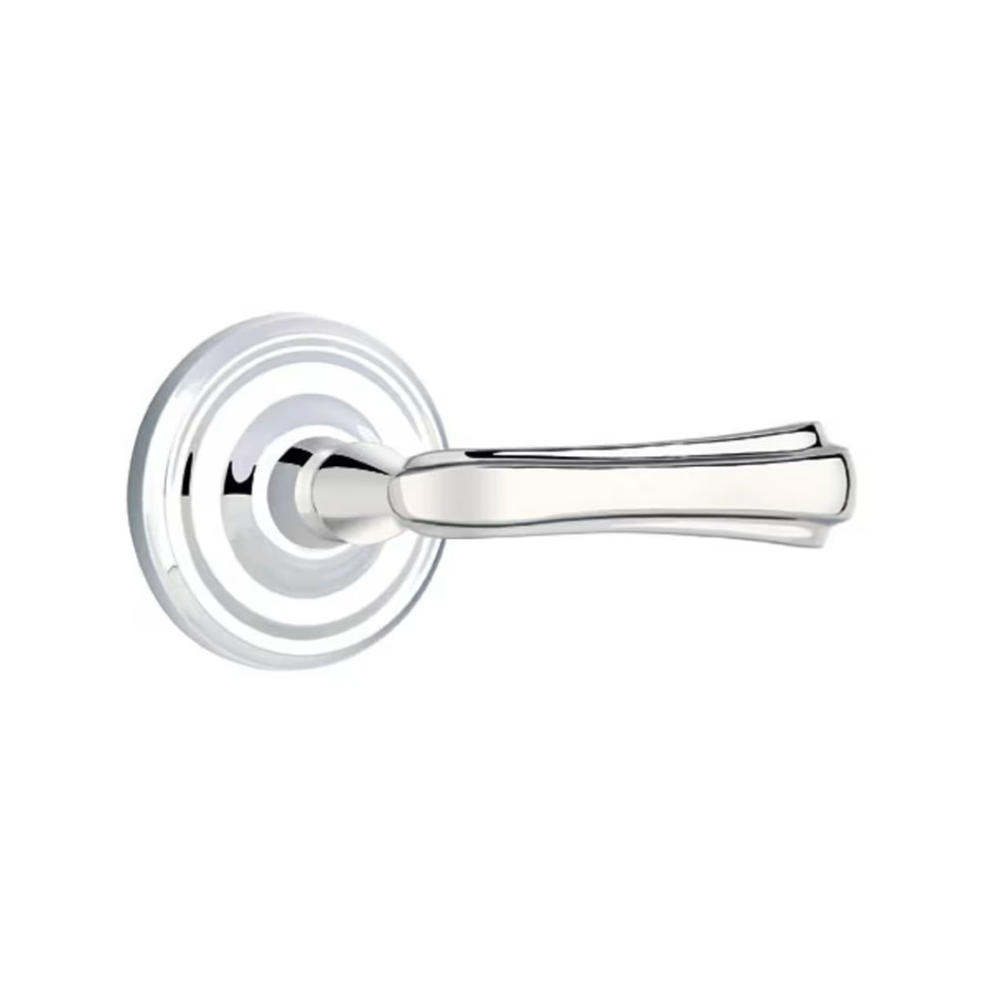 Emtek Solid Brass Wembley Lever With Regular Rosette (Several Finishes Available)