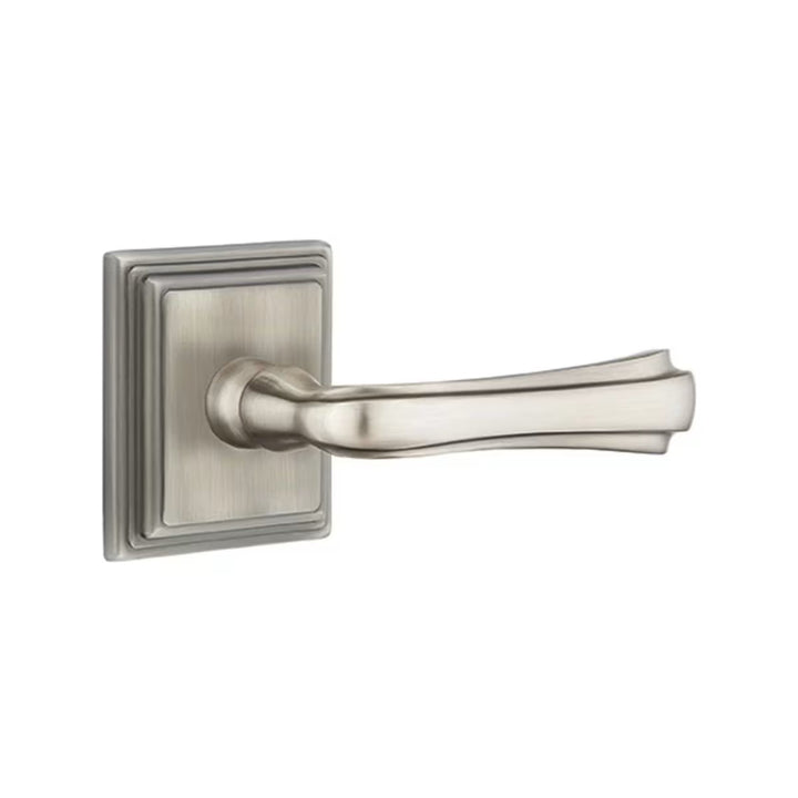 Emtek Solid Brass Wembley Lever With Wilshire Rosette (Several Finishes Available)