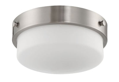 ##Antique Hardware## Oak Street 2 Light 13.75" Flushmount in Brushed Polished Nickel