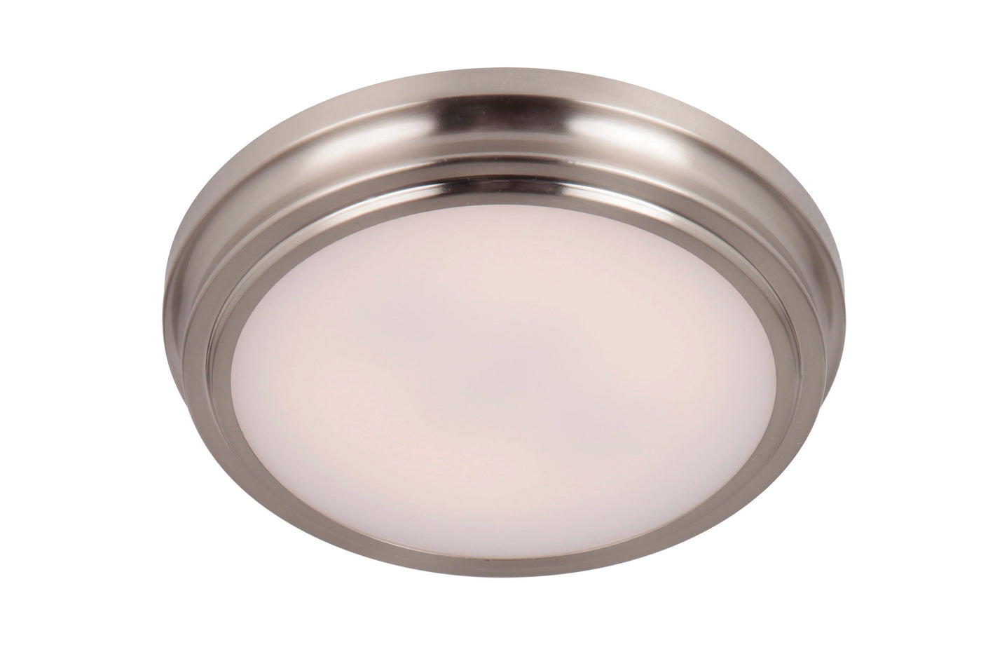 ##Antique Hardware## X66 Series 1 Light 9" LED Flushmount in Brushed Polished Nickel