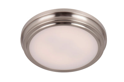 ##Antique Hardware## X66 Series 1 Light 9" LED Flushmount in Brushed Polished Nickel