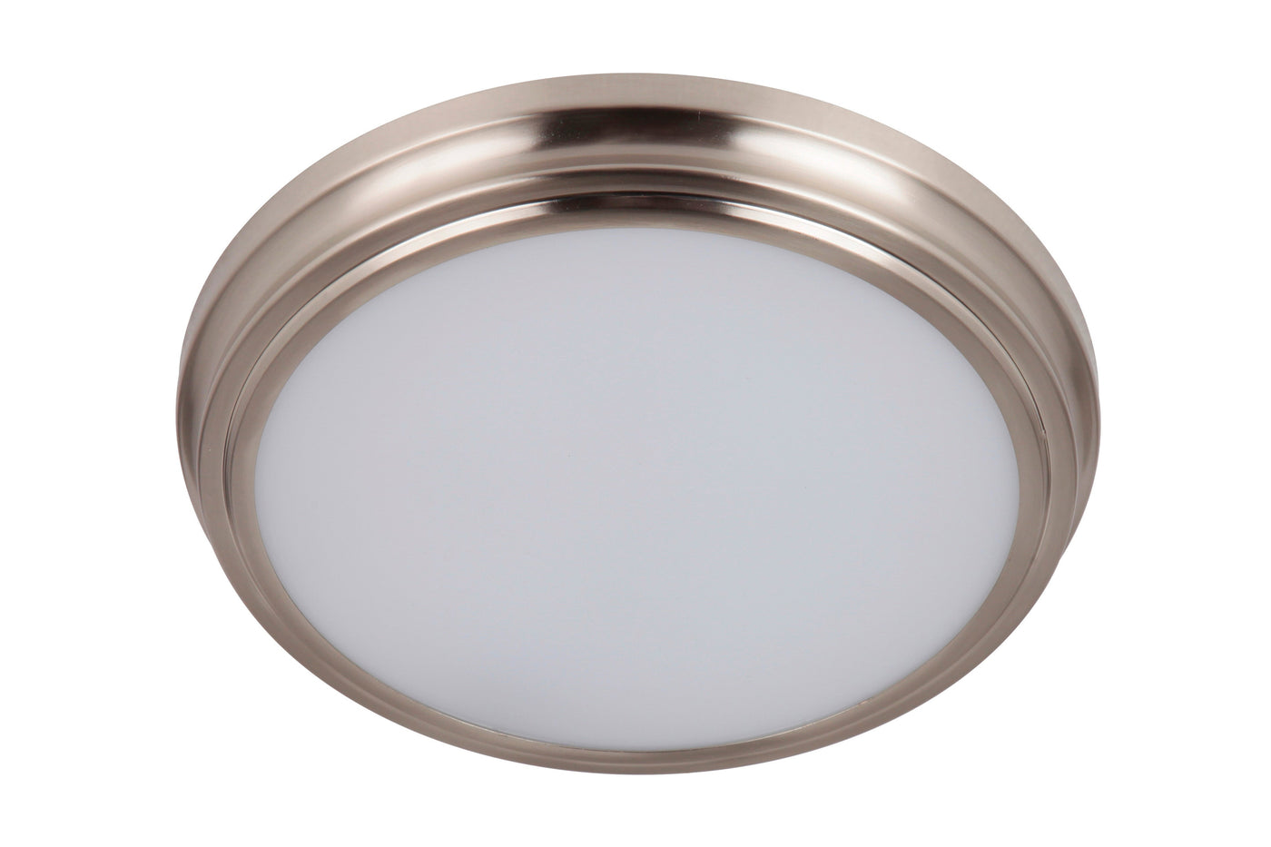 ##Antique Hardware## X66 Series 1 Light 13" LED Flushmount in Brushed Polished Nickel