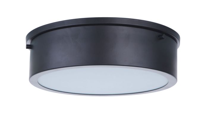 ##Antique Hardware## Fenn 1 Light 11" LED Flushmount in Flat Black