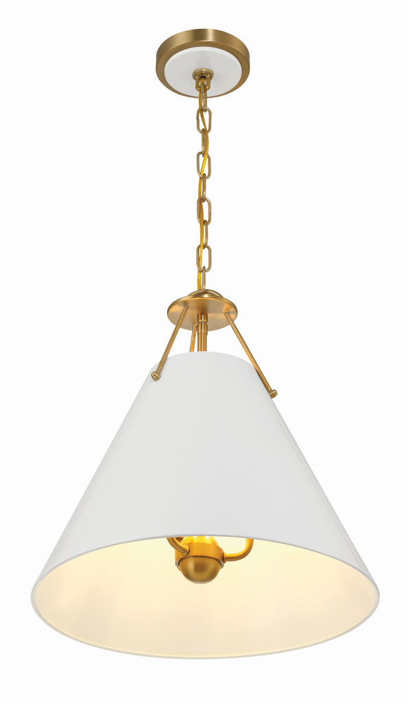 ##Antique Hardware## Xavier 3 Light Vibrant Gold Pendant