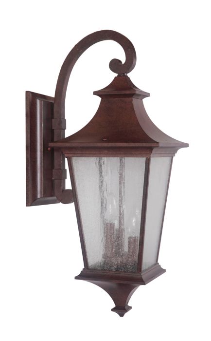 ##Antique Hardware## Argent II 3 Light Large Outdoor Wall Lantern in Aged Bronze