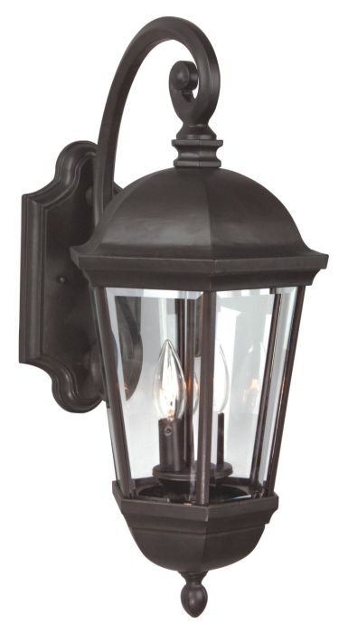 ##Antique Hardware## Britannia 3 Light Medium Outdoor Wall Lantern in Oiled Bronze Outdoor