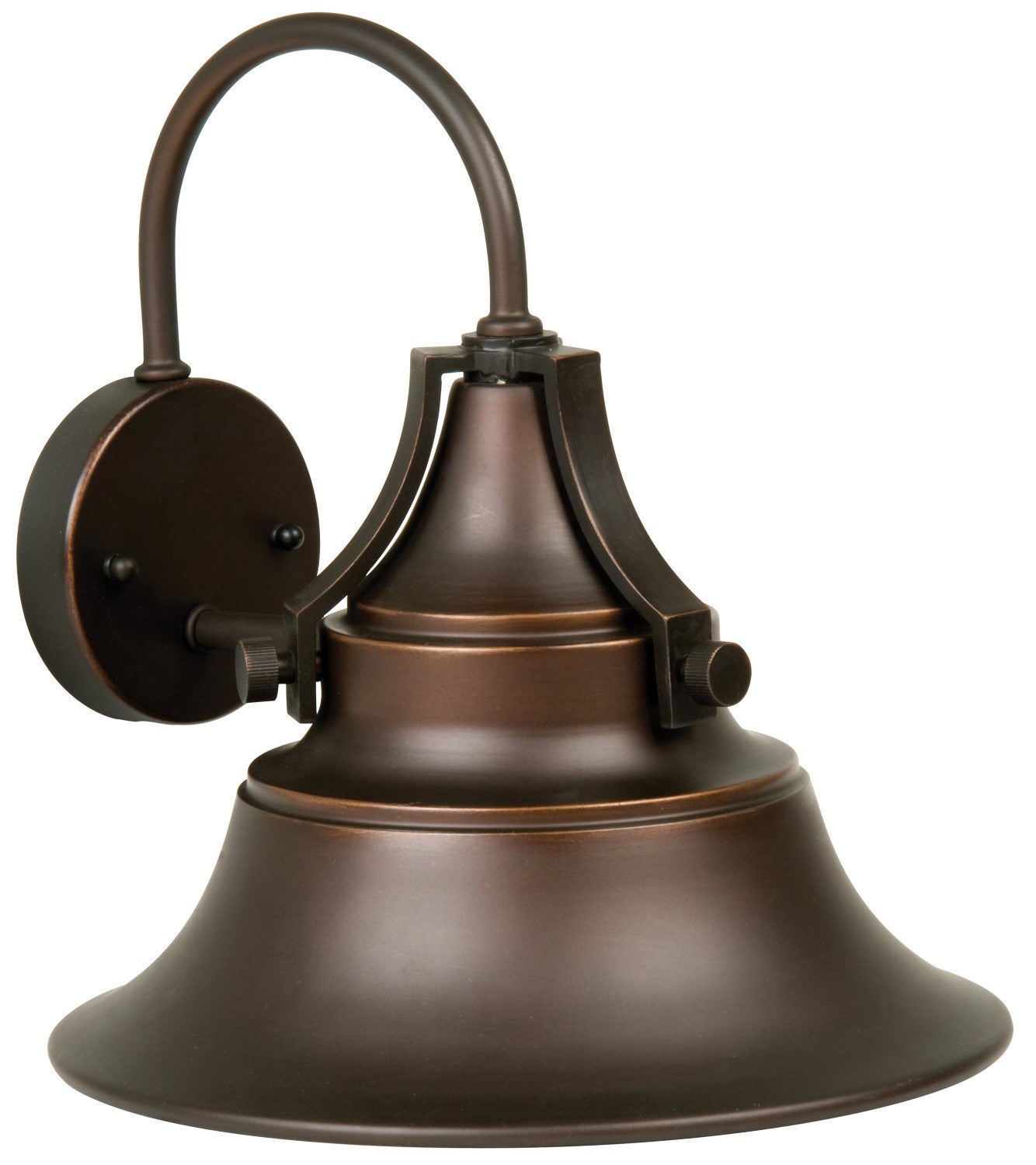 ##Antique Hardware## Union 1 Light Large Outdoor Wall Lantern in Oiled Bronze Gilded