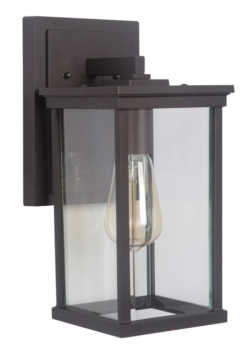 ##Antique Hardware## Riviera III 1 Light Medium Outdoor Wall Lantern in Oiled Bronze Outdoor