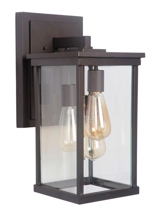 ##Antique Hardware## Riviera III 3 Light Large Outdoor Wall Lantern in Oiled Bronze Outdoor