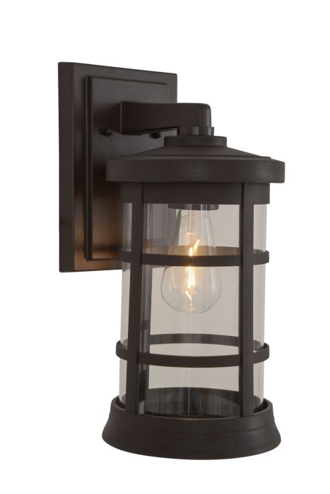 ##Antique Hardware## Resilience Large Outdoor Lantern in Bronze, Clear Lens