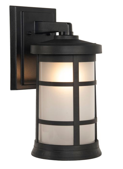 ##Antique Hardware## Resilience 1 Light Medium Outdoor Wall Lantern in Textured Black