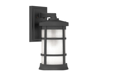 ##Antique Hardware## Resilience 1 Light Medium Outdoor Wall Lantern in Textured Black