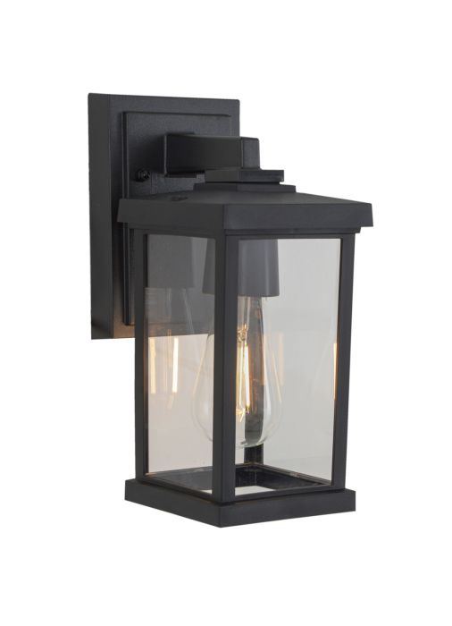 ##Antique Hardware## Resilience 1 Light Outdoor Lantern in Textured Black