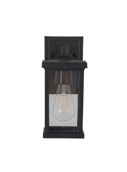 ##Antique Hardware## Resilience 1 Light Outdoor Lantern in Textured Black