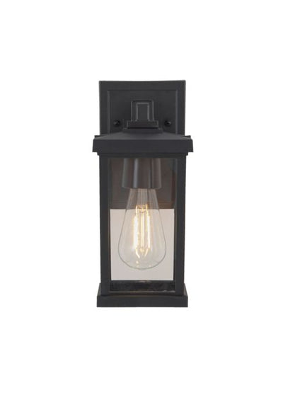 ##Antique Hardware## Resilience 1 Light Outdoor Lantern in Textured Black