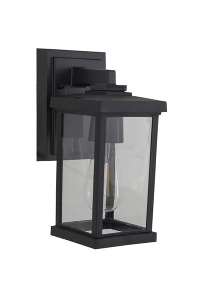 ##Antique Hardware## Resilience 1 Light Outdoor Lantern in Textured Black