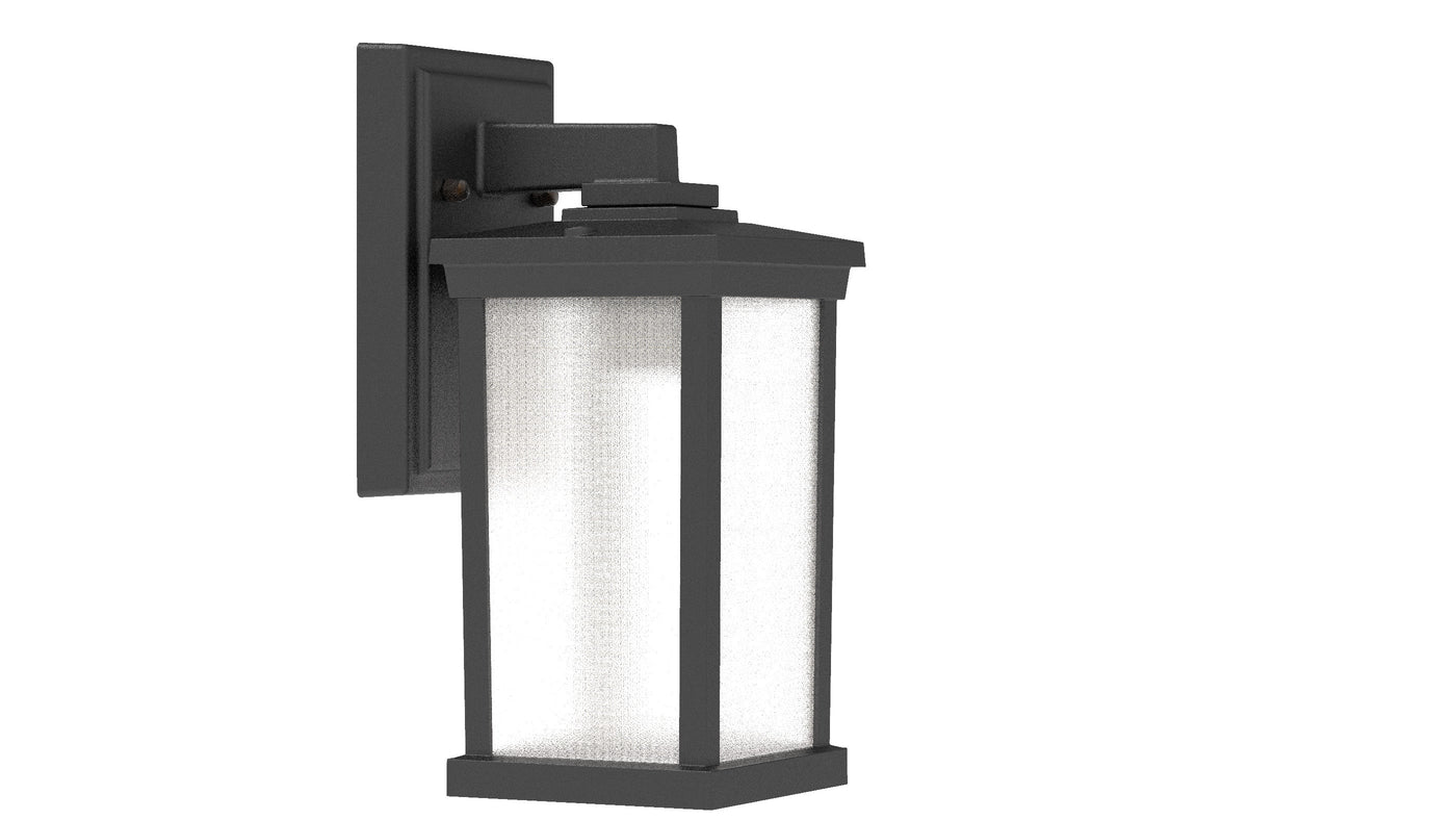 ##Antique Hardware## Resilience 1 Light Small Outdoor Wall Lantern in Textured Black