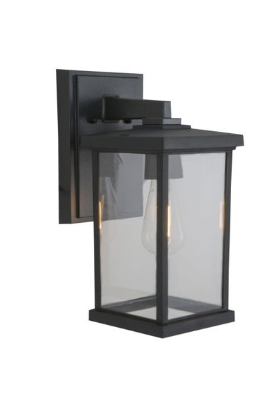 ##Antique Hardware## Resilience 1 Light Outdoor Lantern in Textured Black