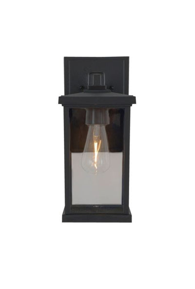 ##Antique Hardware## Resilience 1 Light Outdoor Lantern in Textured Black