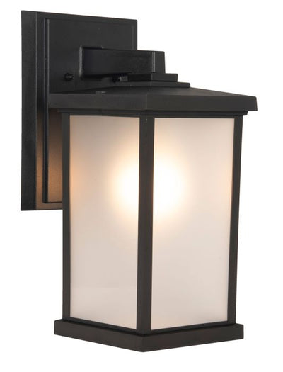 ##Antique Hardware## Resilience 1 Light Medium Outdoor Wall Lantern in Textured Black