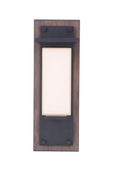 ##Antique Hardware## Heights 1 Light Small Outdoor LED Wall Lantern in Whiskey Barrel/Midnight