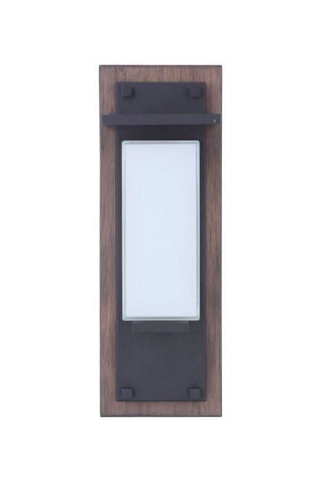 ##Antique Hardware## Heights 1 Light Small Outdoor LED Wall Lantern in Whiskey Barrel/Midnight