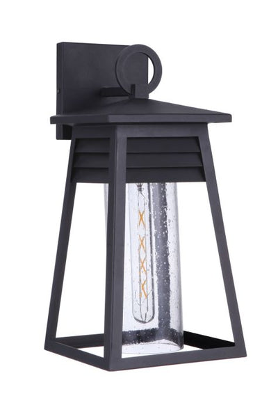 ##Antique Hardware## Becca 1 Light Medium Outdoor Wall Lantern in Textured Black